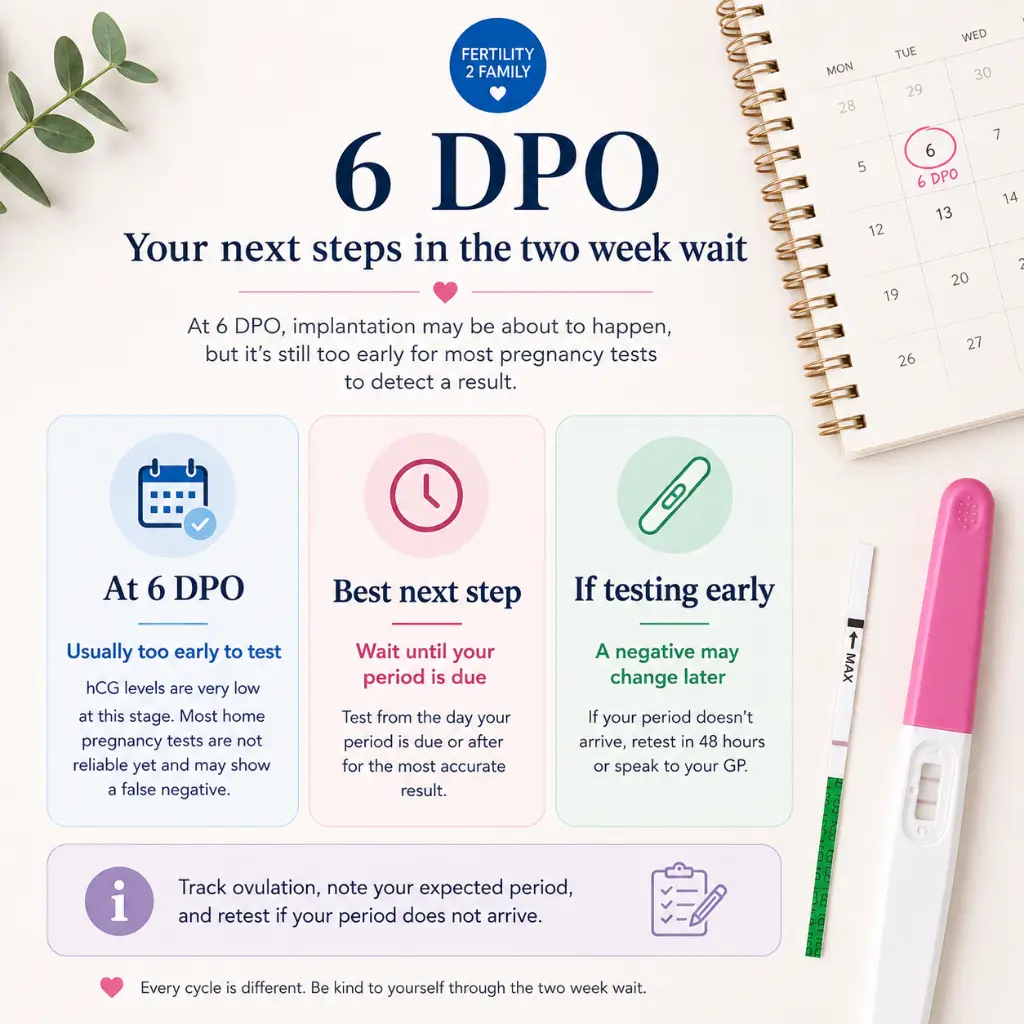 Fertility2Family pregnancy tests ovulation tests and cycle tracking after 6 DPO in Australia
