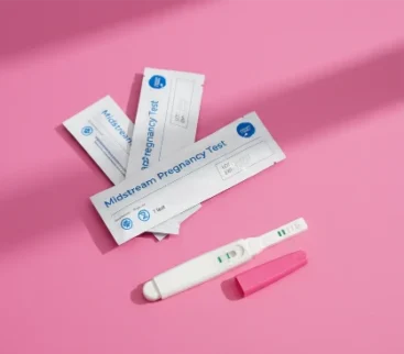 Fertility2Family pregnancy test strips and midstream pregnancy test for home hCG testing