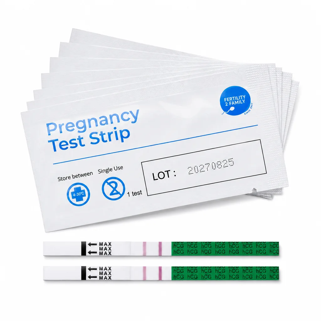 Bulk pregnancy test strips Australia multi pack flat lay