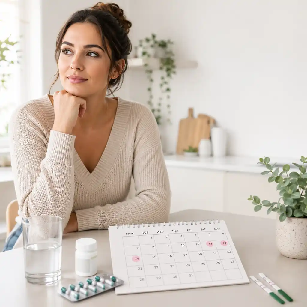 Cycle calendar and ovulation tracking while taking antibiotics