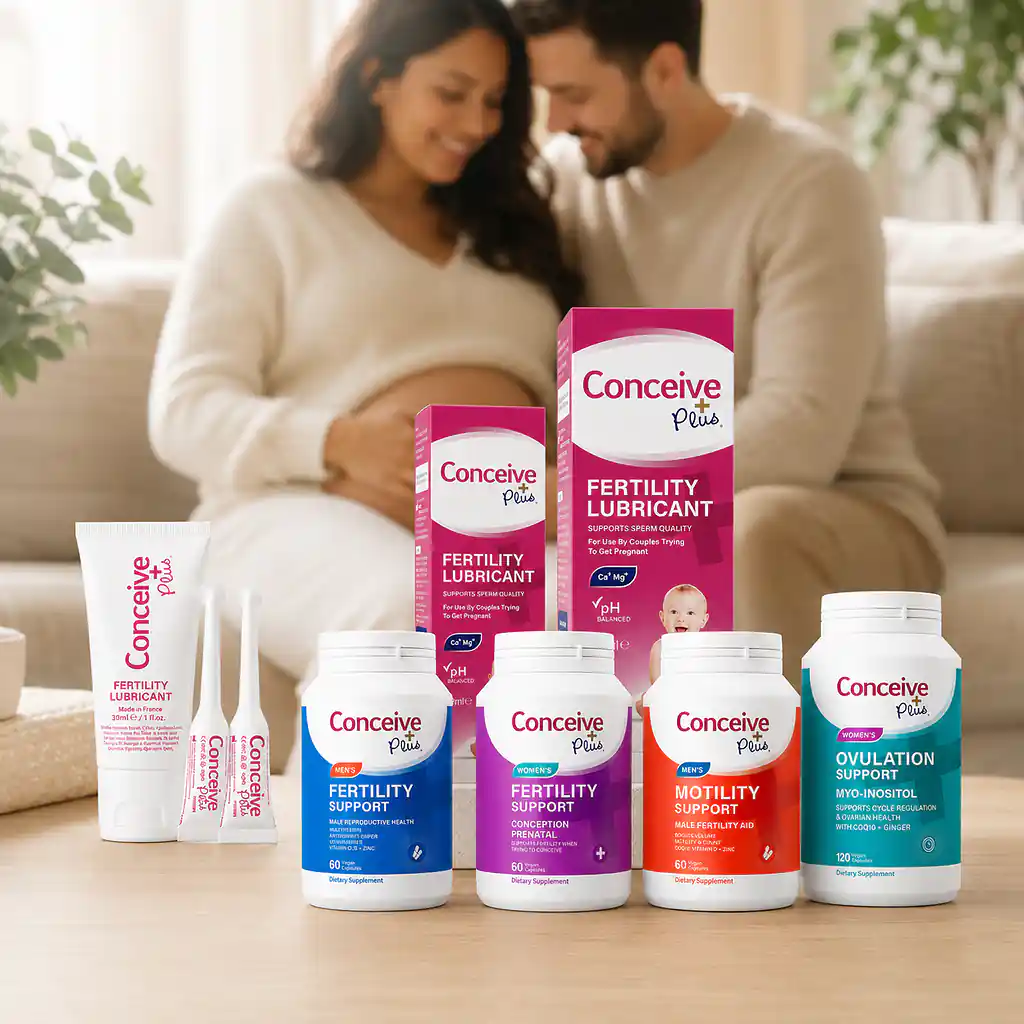 Couple supporting a shared preconception routine with Conceive Plus fertility vitamins in Australia