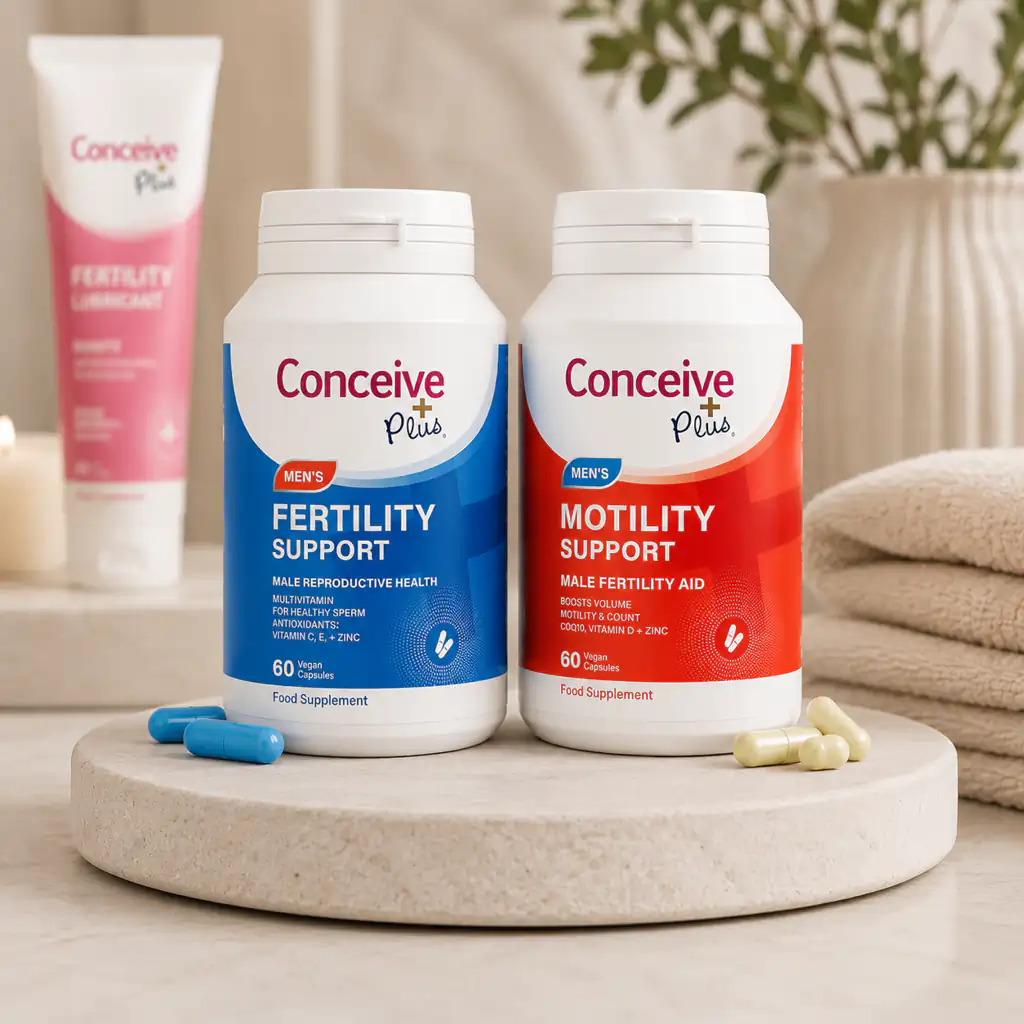 Conceive Plus men’s fertility and motility vitamins with fertility lubricant — customer review visual