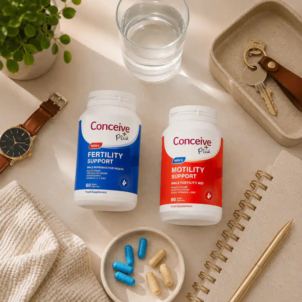 Conceive Plus men’s fertility vitamins in a daily routine in Australia