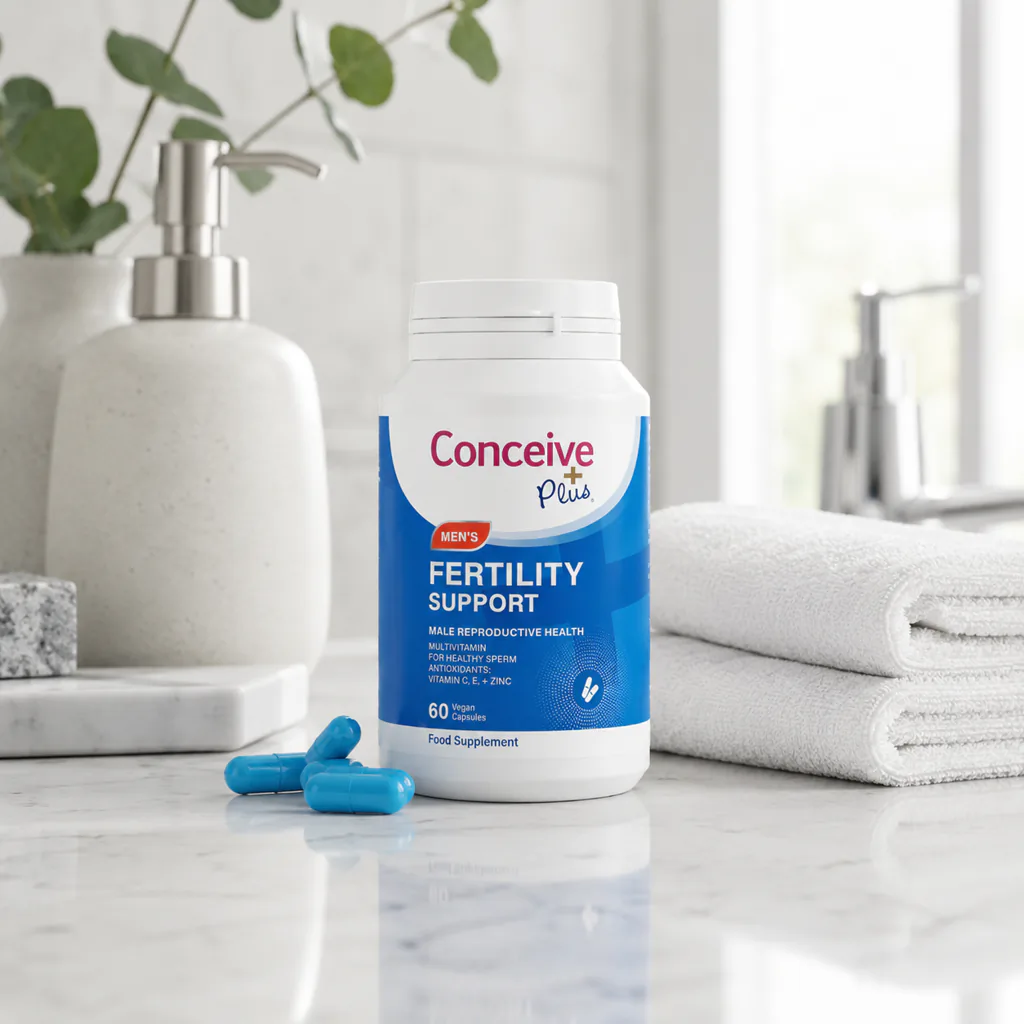Conceive Plus Men’s Fertility Support beside a daily routine in Australia
