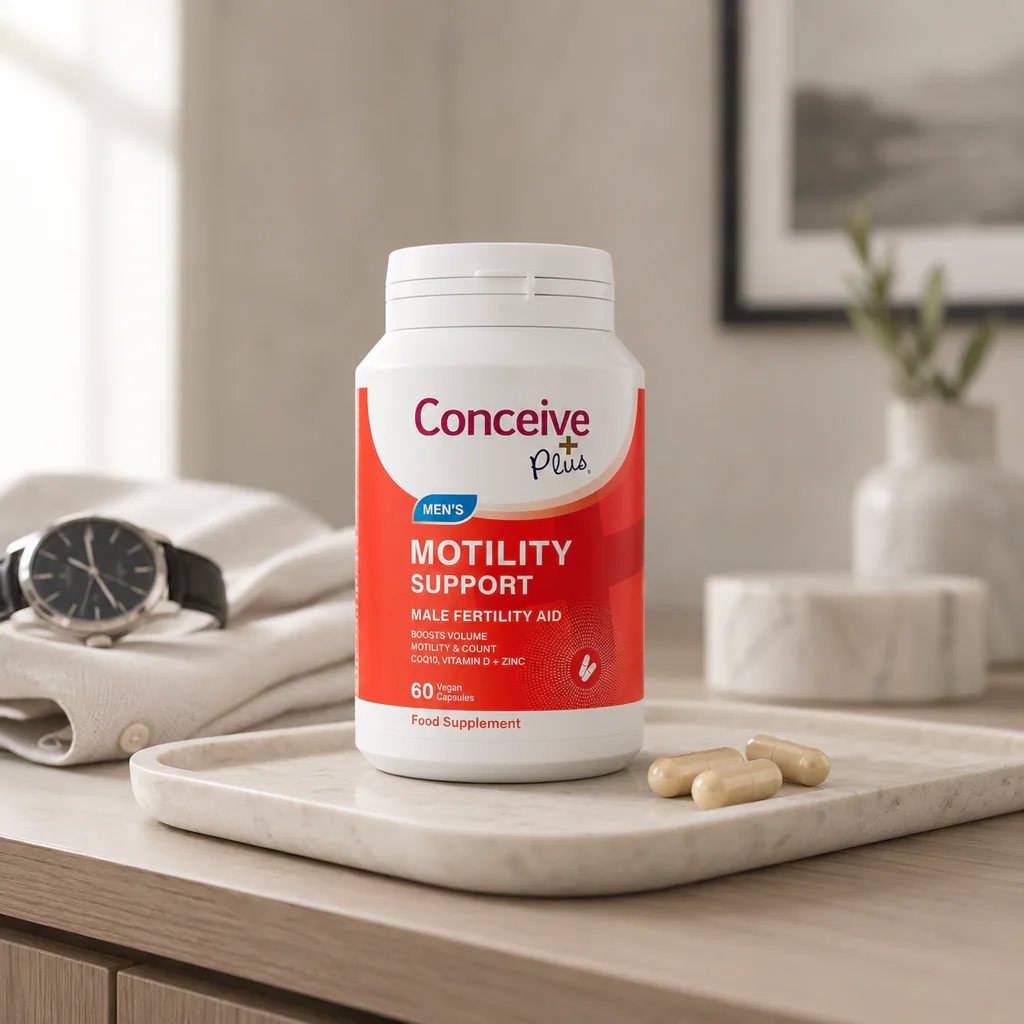 Conceive Plus Men’s Motility Support as part of a simple daily routine — customer review visual