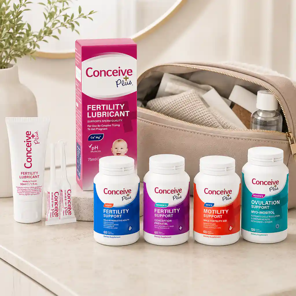 Complete Conceive Plus fertility vitamin and lubricant range for couples — customer review visual