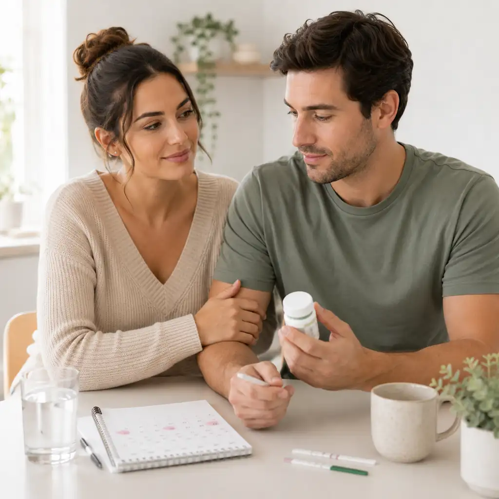 Ovulation tests and antibiotics for an Australian couple trying to conceive