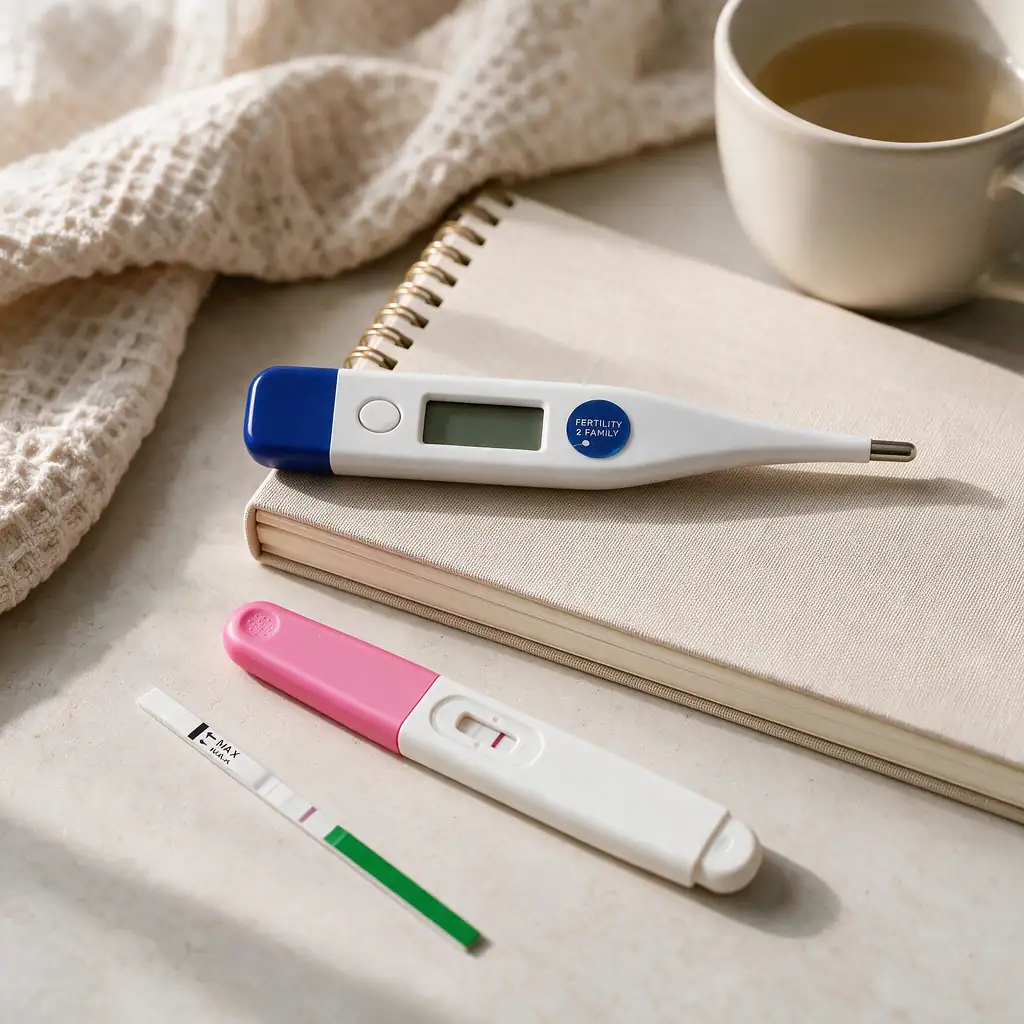 Fertility tracking and home pregnancy testing during the two-week wait