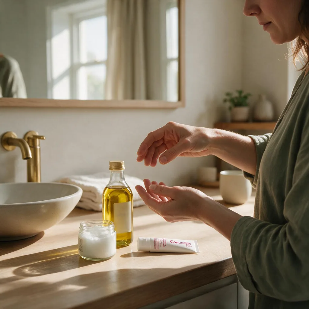 Couple using Conceive Plus fertility lubricant during a TTC routine in Australia