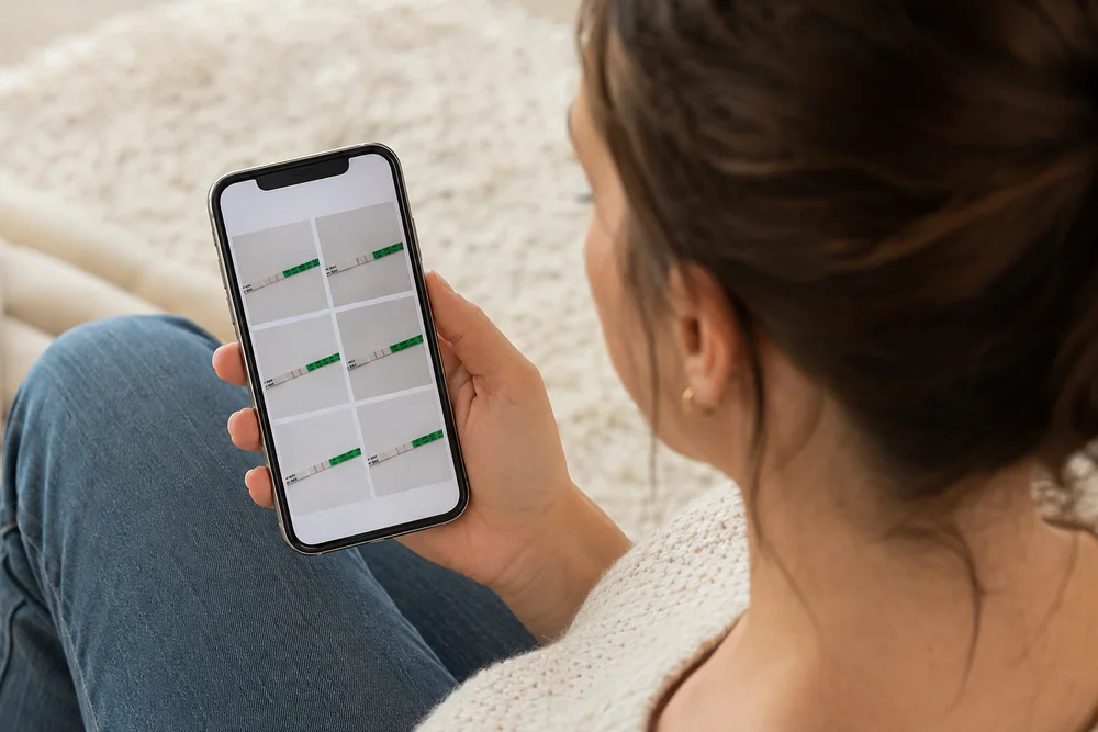 Ovulation signs cycle record tracking egg-white cervical mucus, LH test results and BBT in Australia