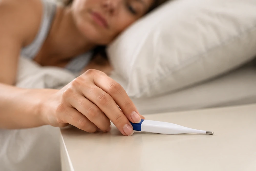 Late ovulation tracking with basal body temperature and LH testing in Australia