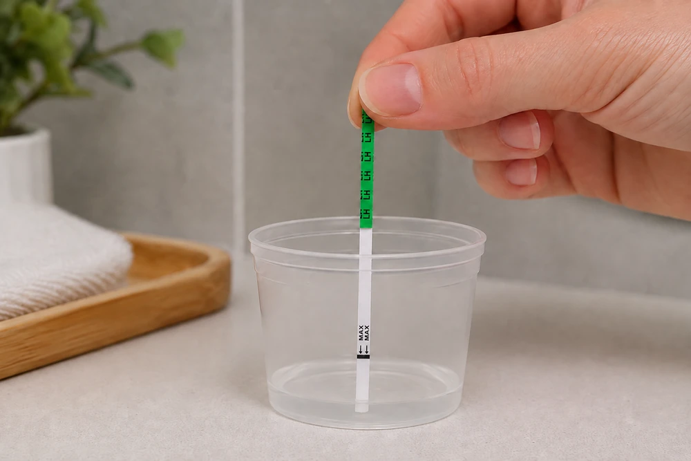 Ovulation test strip handling for a negative OPK result in Australia