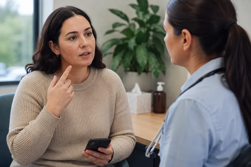 PMOS and PCOS GP appointment preparation in Australia with cycle dates, symptoms, medicines and fertility goals