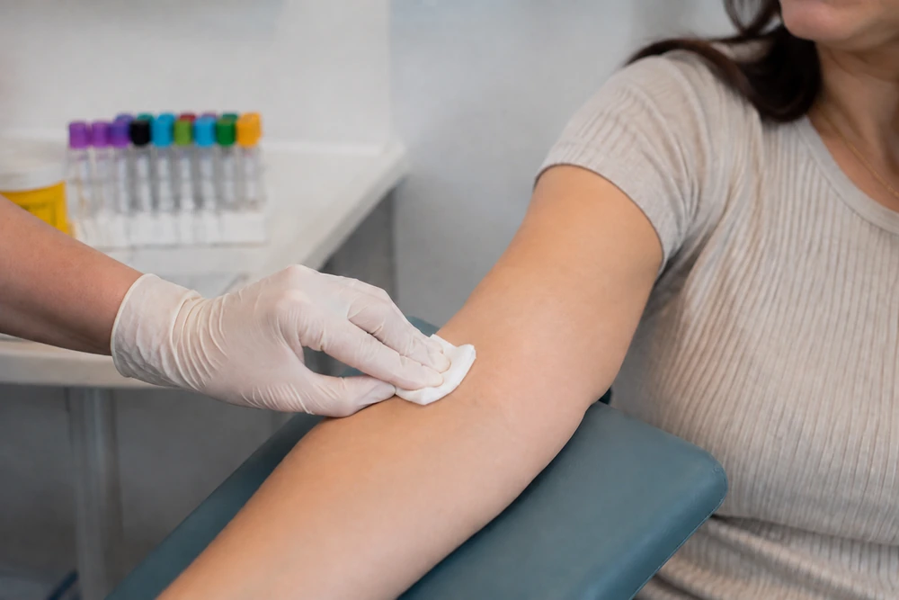 Follow-up tests after no withdrawal bleed from Provera in Australia